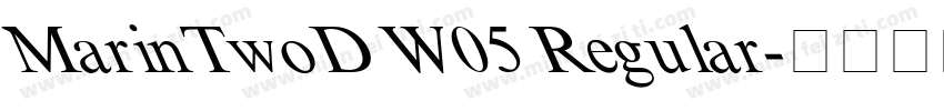 MarinTwoD W05 Regular字体转换